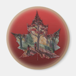 Imán de nevera de Canadá Imanes de hoja de arce de