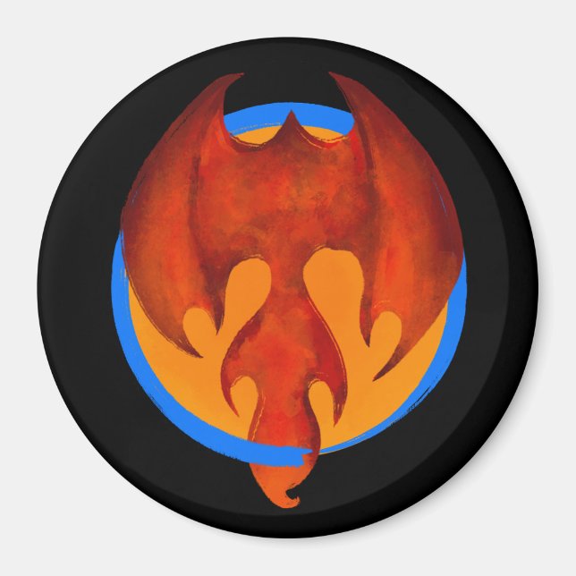 Imán de nevera de fénix (Frente)