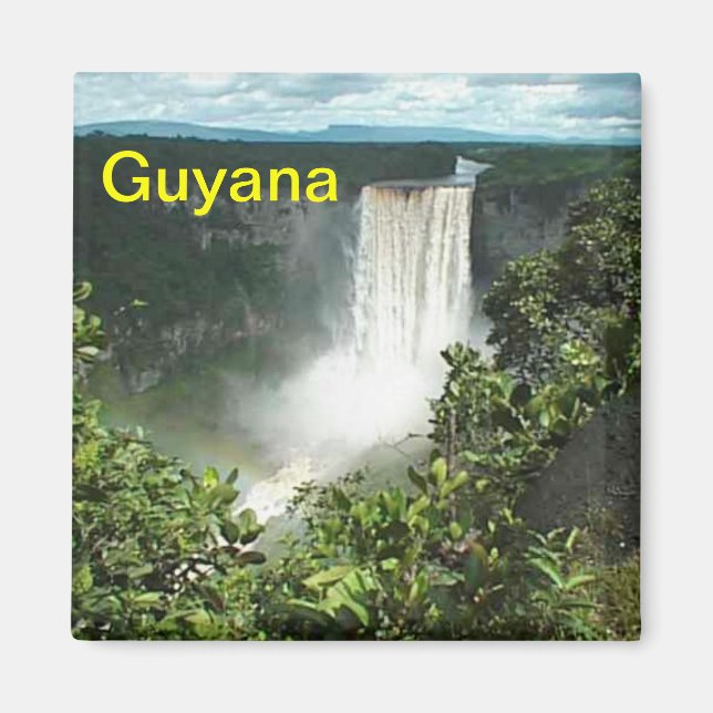 imán de nevera de Guyana (Frente)
