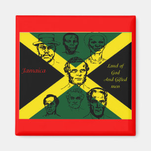 imán de nevera de héroe nacional de jamaica