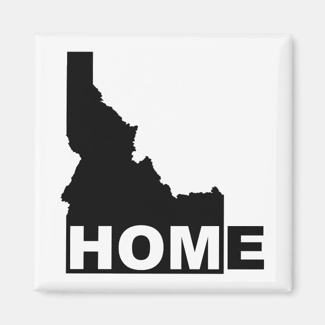 Imán de nevera de Idaho, hogar lejos del estado (Frente)