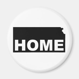 Imán de nevera de Kansas, hogar lejos del estado