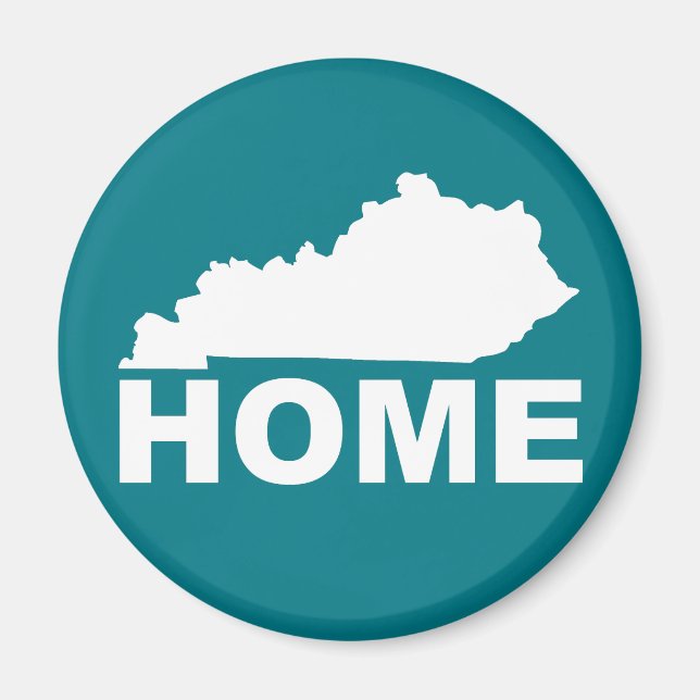 Imán de nevera de Kentucky, hogar lejos del estado (Frente)