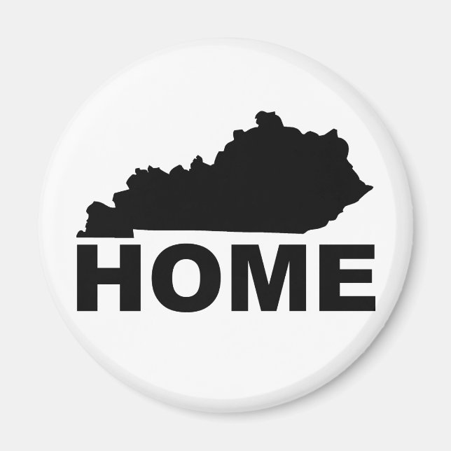 Imán de nevera de Kentucky, hogar lejos del estado (Frente)