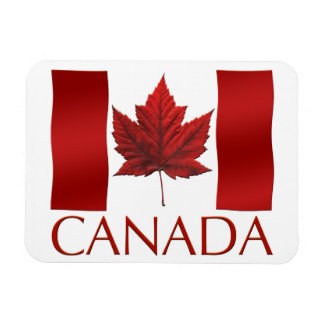 Imán de nevera de la bandera de Canadá Imán de hoj