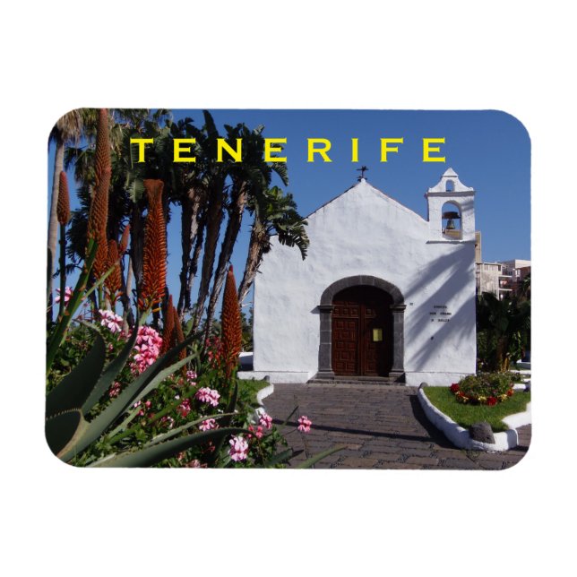 imán de nevera de la iglesia de Tenerife (Horizontal)