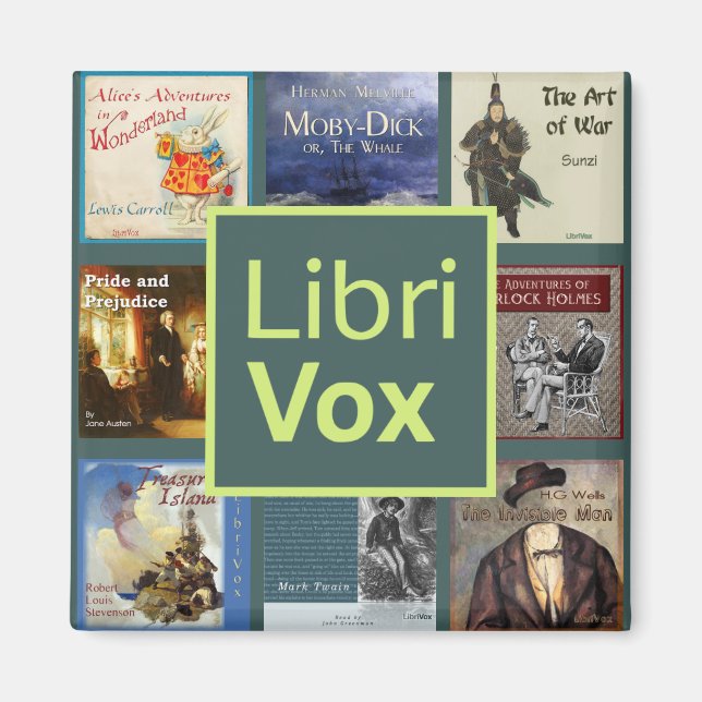 Imán de nevera de LibriVox (Frente)