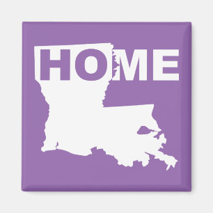 Imán de nevera de Louisiana, hogar lejos del estad