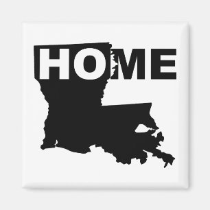 Imán de nevera de Louisiana, hogar lejos del estad