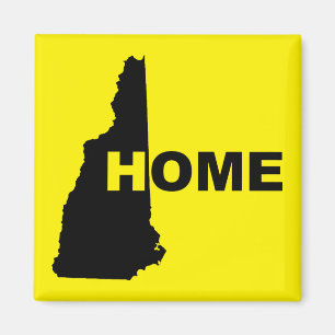 Imán de nevera de New Hampshire, hogar lejos del e