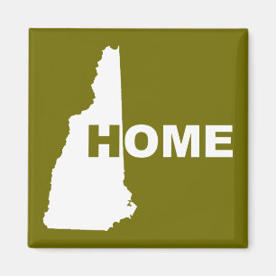 Imán de nevera de New Hampshire hogar lejos del es