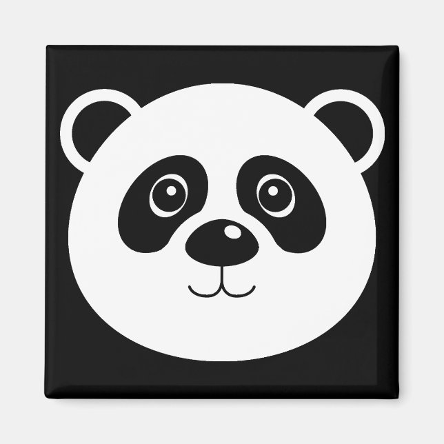 Imán de nevera de oso panda refrigerador (Frente)