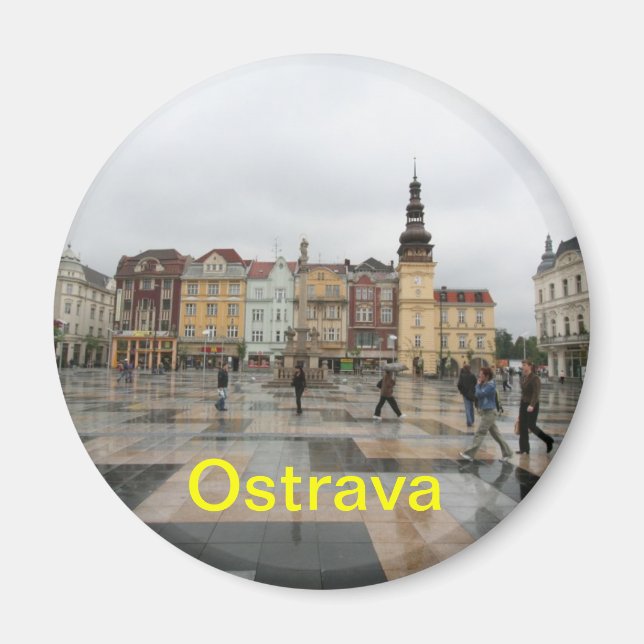 Imán de nevera de Ostrava (Frente)