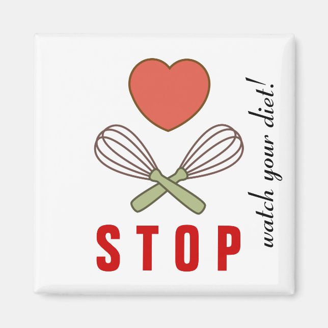 Imán de Nevera de Pérdida de Peso para Soporte Die (Frente)