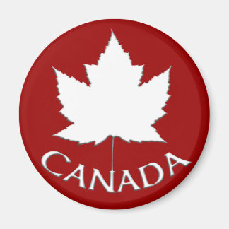 Imán de nevera de recuerdo de Canadá Hoja de arce 
