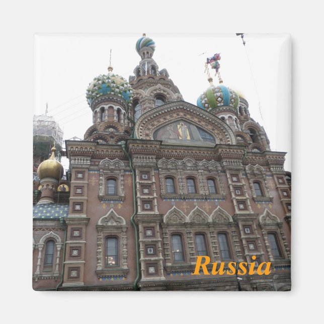 imán de nevera de Rusia (Frente)