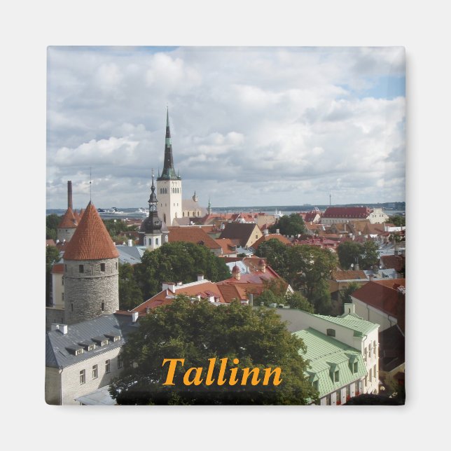 imán de nevera de tallinn (Frente)
