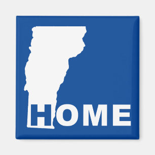 Imán de nevera de Vermont, hogar lejos del estado