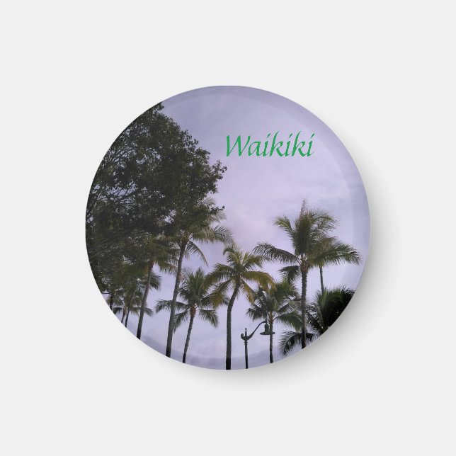 Imán de nevera de Waikiki (Frente)