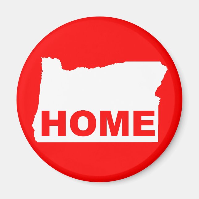 Imán de nevera de Washington, hogar lejos del esta (Frente)