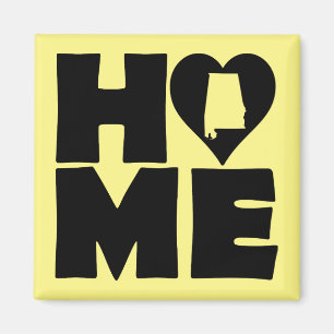 Imán de nevera del estado natal de Alabama