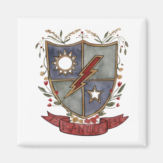 Imán de nevera del regimiento Ranger (Frente)