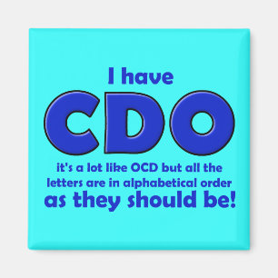 Imán de nevera divertido CDO TOC