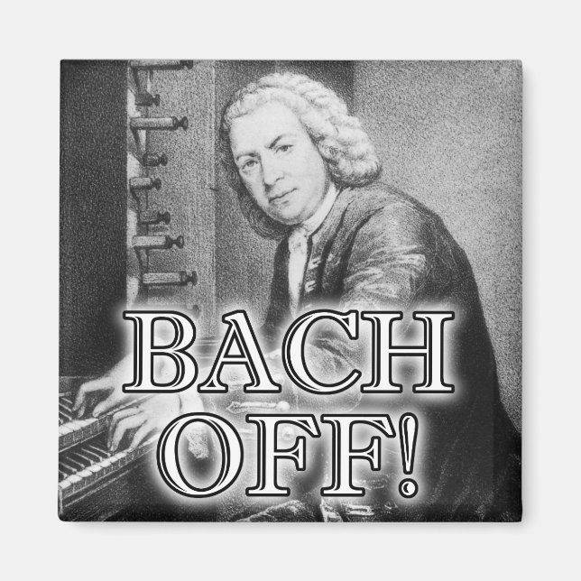 Imán de nevera divertido de música clásica Back Ba (Frente)