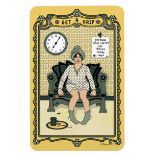 Imán de nevera Get A Grip_C_4x6