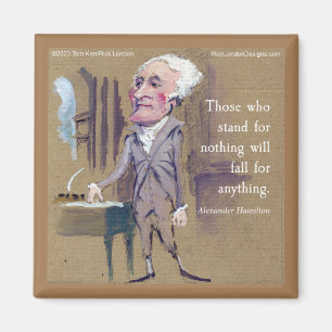 Imán de nevera Hamilton & Quote