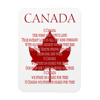 Imán de nevera himno de Canadá Imanes personalizad