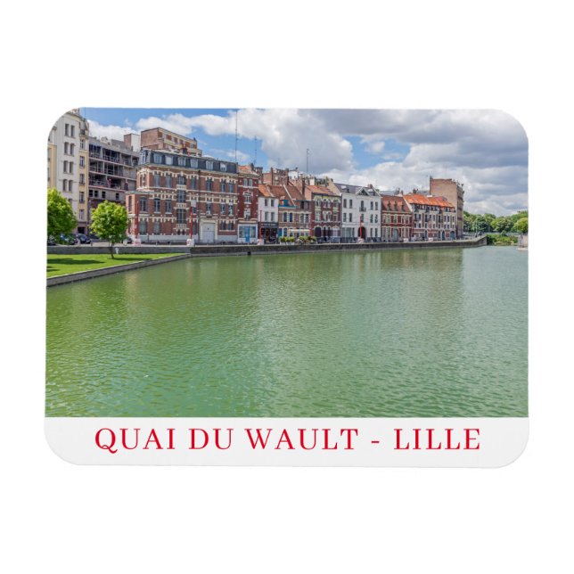 imán de nevera Lille Quai du Wault (Horizontal)
