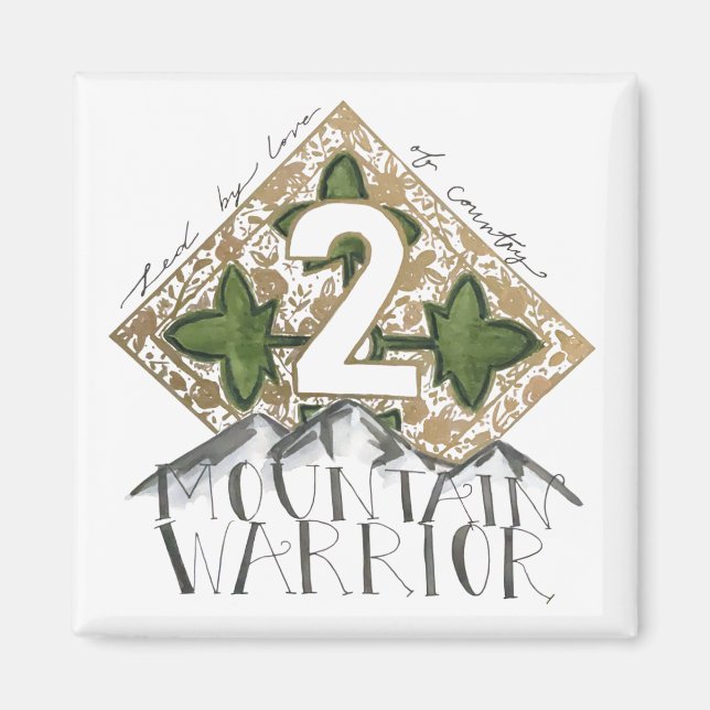 Imán de nevera, militar Fort Carson 4ID (Frente)