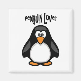 Imán de nevera para amantes de los pingüinos