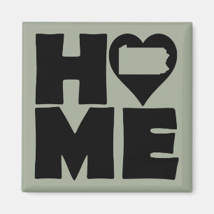 Imán de nevera Pennsylvania Home Heart State