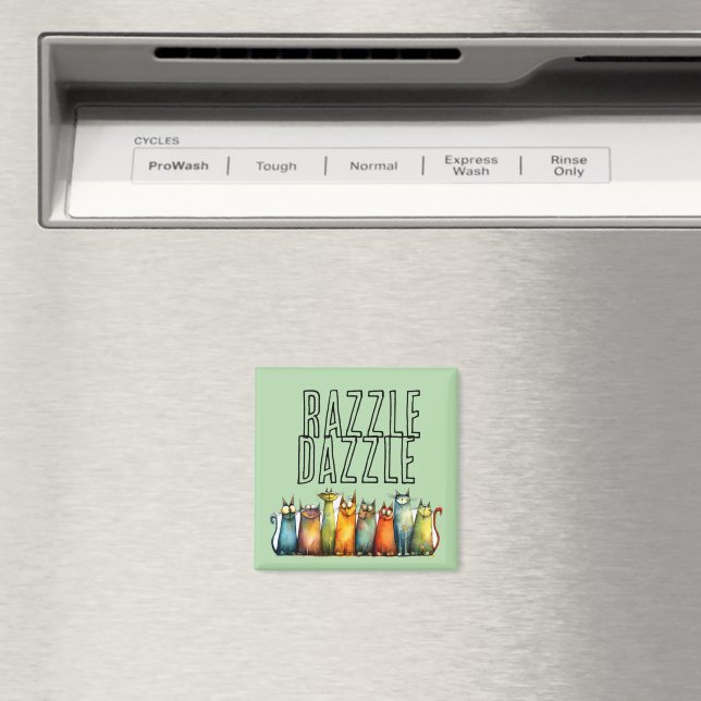 Imán de nevera Razzle Dazzle (In situ (lavavajillas))