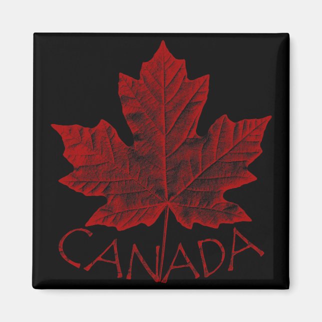 Imán de nevera souvenir de Canadá Hoja de arce de  (Frente)