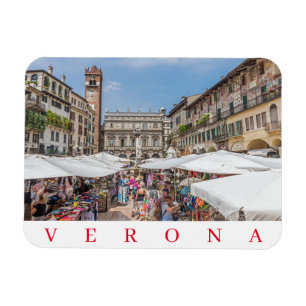 imán de nevera Verona Piazza Erbe