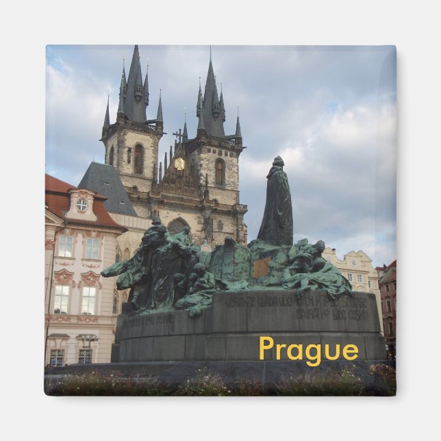 imán de neveras de praga (Frente)