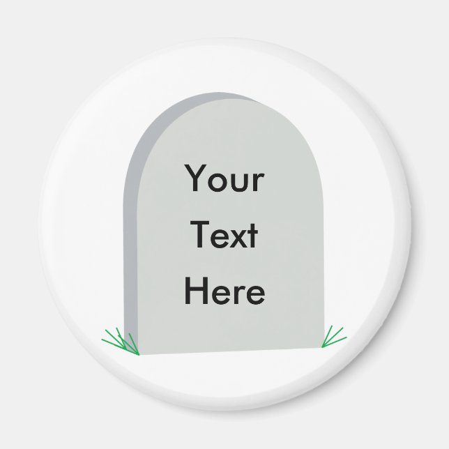 imán de neveras de tombstone (Frente)