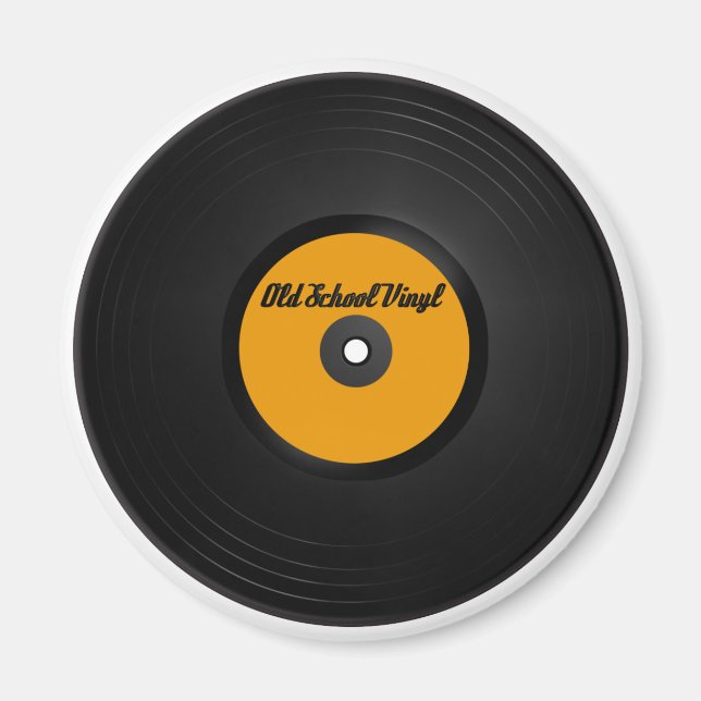 imán de neveras Vinyl de Old School (Frente)