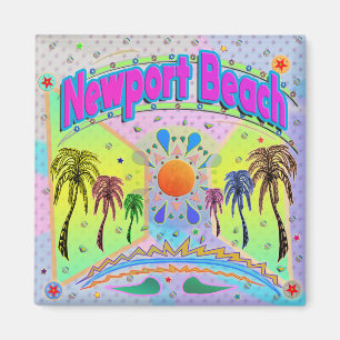 Imán de Newport Beach Deseo Tranquilo