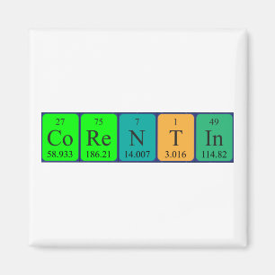 Imán de nombre de tabla periódica Corentin