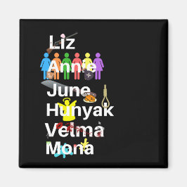 Imán de nombre de tango de bloque de celdas