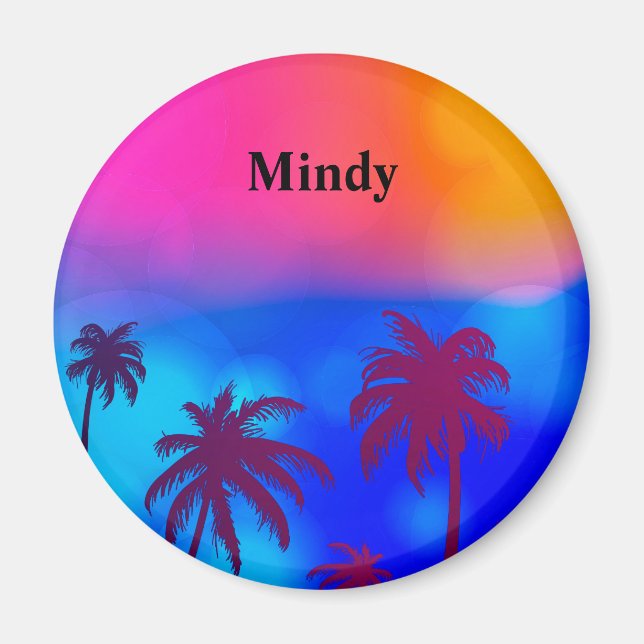 Imán de nombre personalizado (Frente)