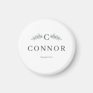 Imán de Nombre Personalizado y Zodiaco