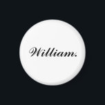 Imán de nombre redondo único para toque personal d<br><div class="desc">Agregue un toque personal a su espacio con este imán de nombre redondo único. Personalizable con cualquier nombre, es una forma simple pero elegante de hacer que las taquillas, neveras o tableros de oficina se sientan más como suyos. Un regalo reflexivo o un estímulo personal, este imán duradero agrega encanto...</div>