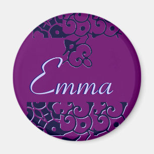 Imán de nombres de diseñador Emma - Personalizable