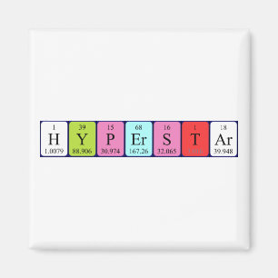 imán de nombres de tabla periódica de hiperestrell