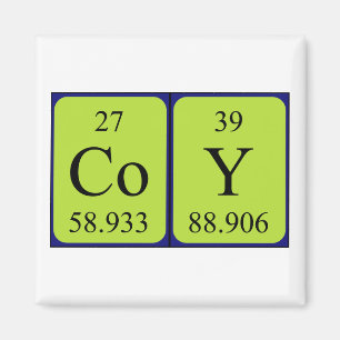 Imán de nombres de tabla periódica de juguete